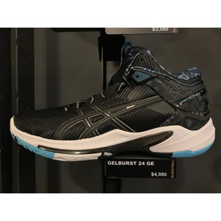 台灣公司貨 ASICS 亞瑟士 GELBURST 24 GE 男 高筒 籃球鞋 黑 藍 1063A016-001