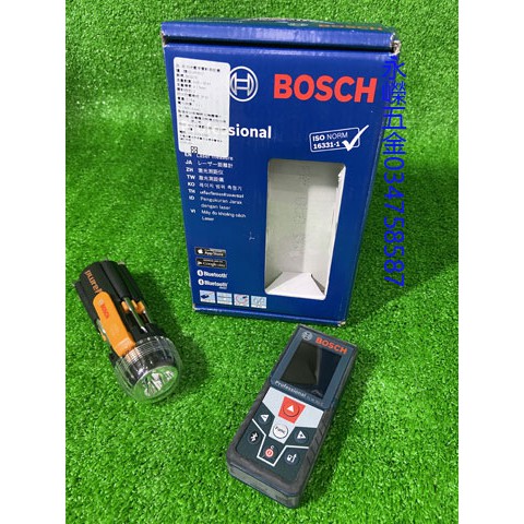 (含稅價)緯軒  BOSCH GLM50C 50米 彩色視屏藍芽(可電腦或手機)雷射 測距儀 送多功能起子,燈
