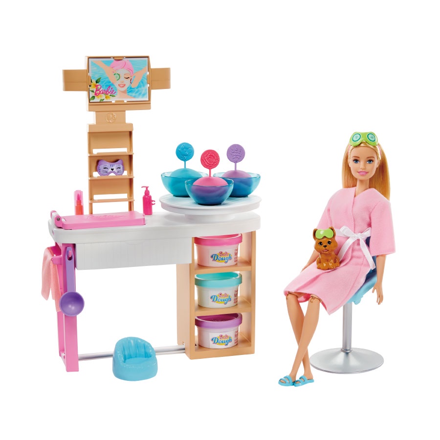 Barbie芭比 健康生活美容遊戲組(附黏土) 玩具反斗城