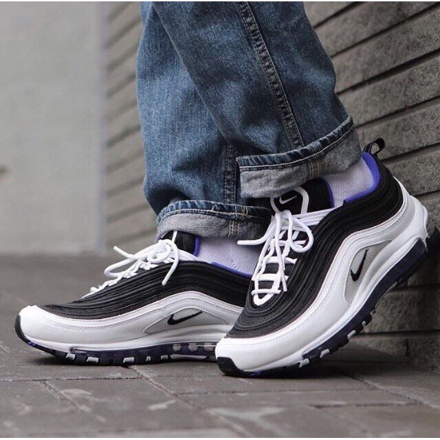 nike air max 97 black white purple