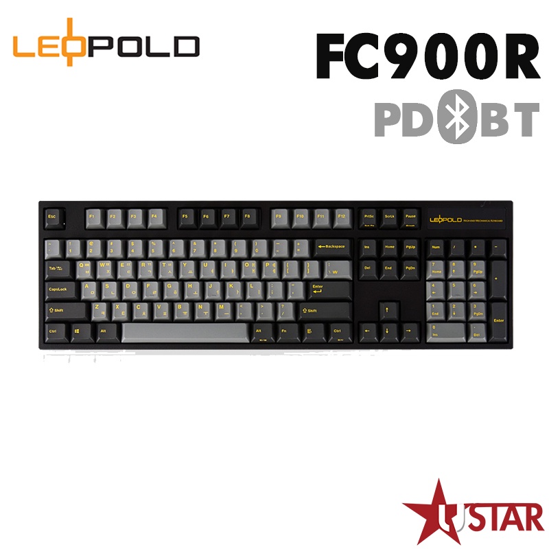 韓國 LeoPold FC900R BT PD 石墨金 藍芽 PBT 英文 機械鍵盤