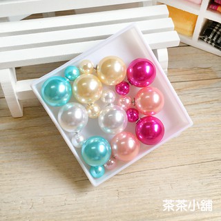 隨機出貨 不挑色 最夯商品 珍珠大力丸 耳針 耳環 飾品 一對19元