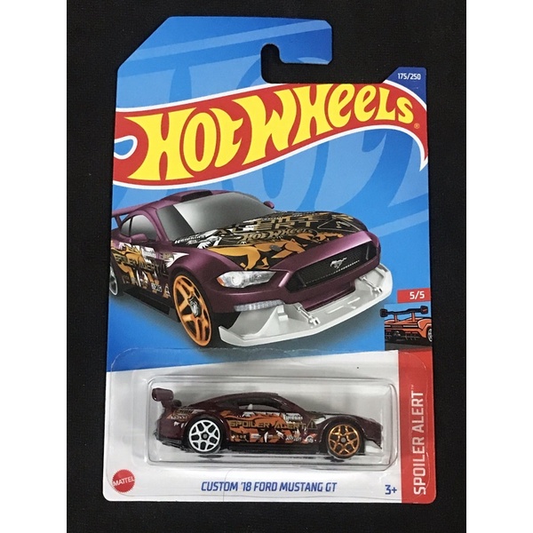 風火輪 hot wheels custom 18 福特 ford 野馬 mustang gt 紫色 普卡