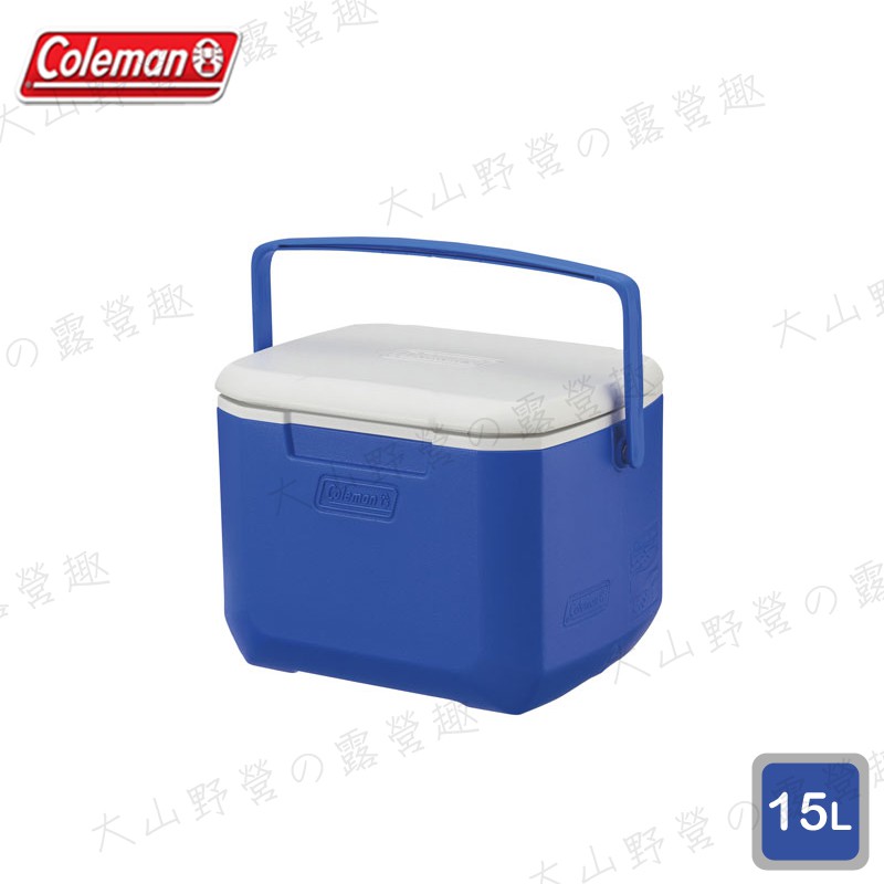 【大山野營-露營趣】新店桃園 Coleman CM-27859 15L Excursion 海洋藍冰箱 手提冰桶