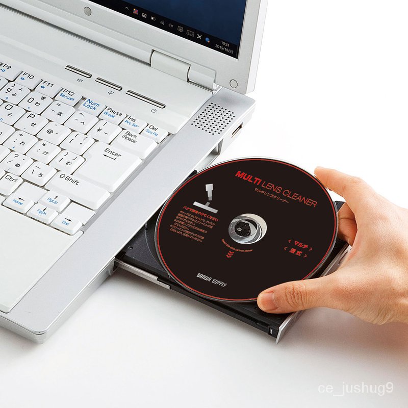 日本SANWA電腦光驅清潔磁頭 清潔盤片 激光頭清潔光盤 清洗碟 qNdG