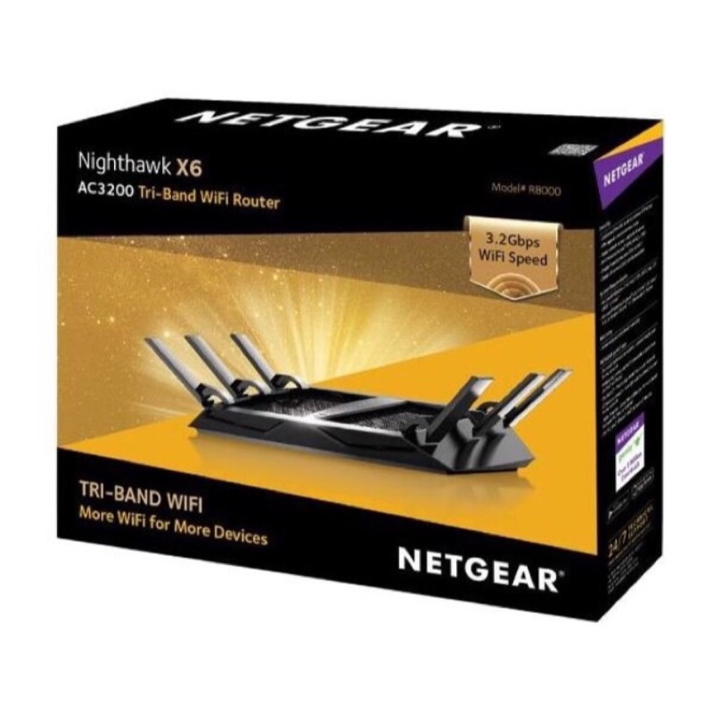Netgear 夜鷹 X6 Nighthawk R8000 11ac 3200M極速 WIFI無線寬頻分享器