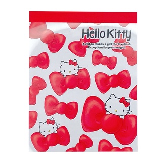 【現貨】小禮堂 Hello Kitty 迷你便條本 (蝴蝶結滿版)