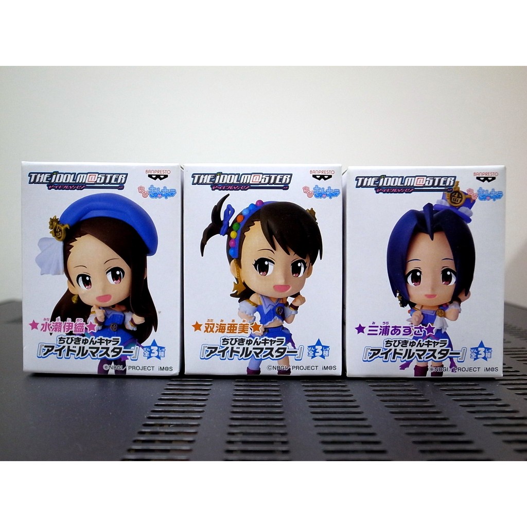 Banpresto 景品 Q版公仔 偶像大師 龍宮小町 三浦梓 水瀨伊織 雙海亞美 全新日版 黏土人 LoveLive!