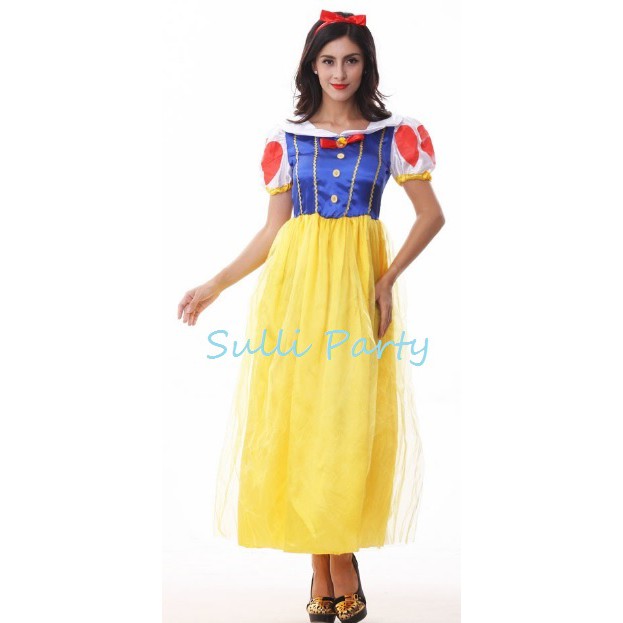 雪莉派對~白雪公主 萬聖節裝扮 派對表演 化裝舞會 變裝派對 大人款白雪公主洋裝 白雪公主裝扮