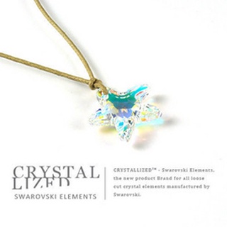 新光飾品-七彩繽紛佳人五角星水晶細鏈XL88025