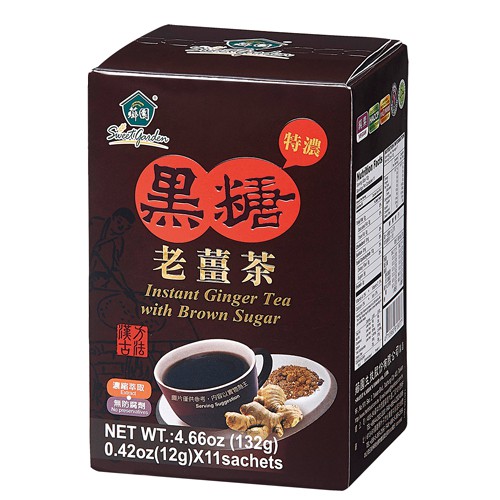 【薌園】特濃黑糖老薑茶(粉末)(12公克 x 11入)