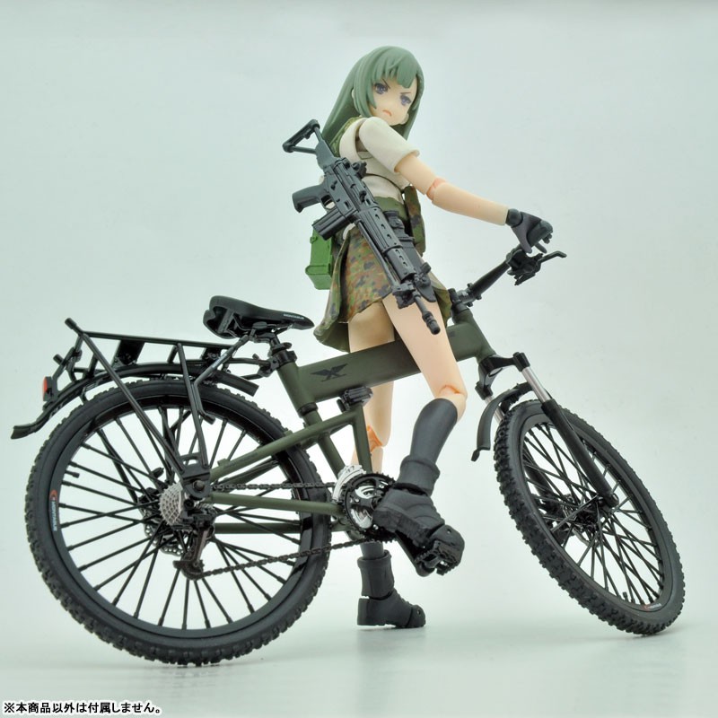 夏本舖 日版tomytec Figma Lm003 摺疊式腳踏車傘兵車1 12 迷你武裝可折疊變形可動 蝦皮購物