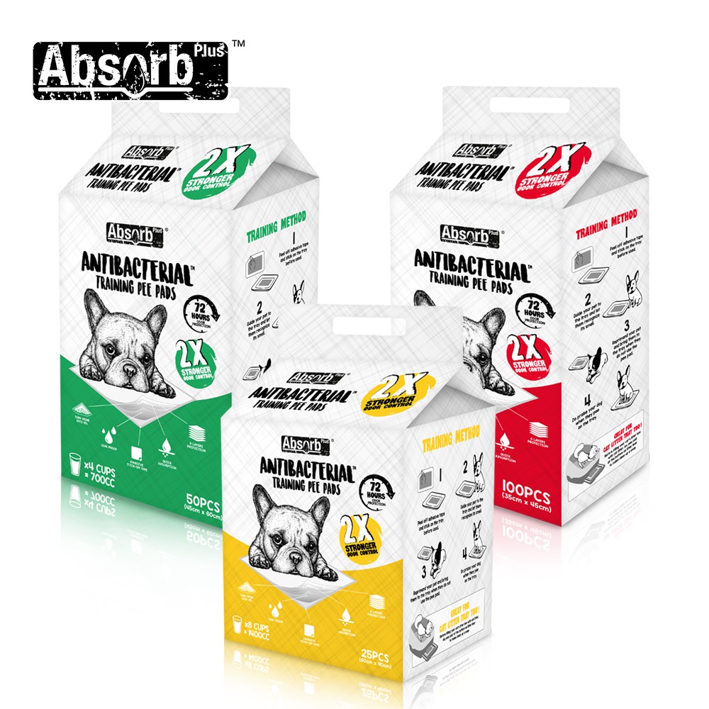 ★Petshop寵物網★Absorb Plus 狠吸收尿布墊_抗菌無香(S/M/L)