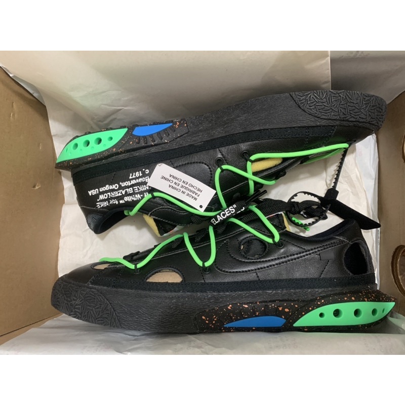 [現貨] Nike x Off-White™ Blazer 黑 綠Electro Green DH7863-001