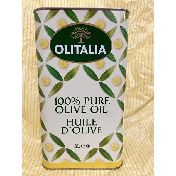 義大利Olitalia奧利塔純橄欖油 3L 效期至2025/07/16