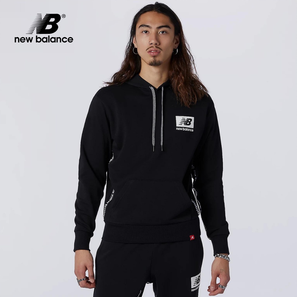 NEW BALANCE 長袖 帽T  連帽衛衣 大學T Essentials ID 運動達人