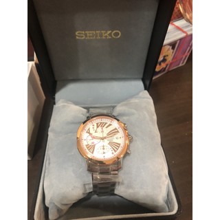 SEIKO criteria巴黎情緣計時腕錶（全新無盒）原價12000 元。送專櫃原廠紙袋