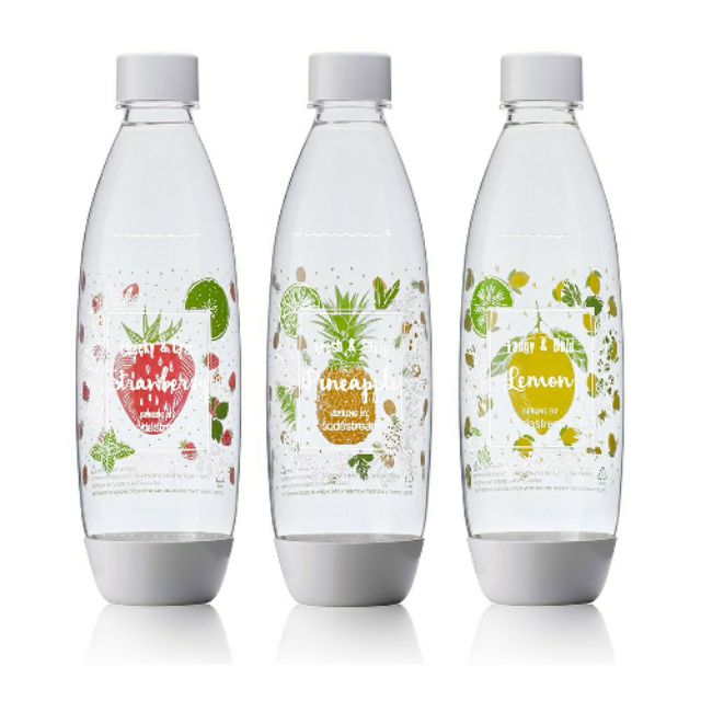 sodastream 氣泡水機水瓶/保特瓶1L三入(夏日果宴)