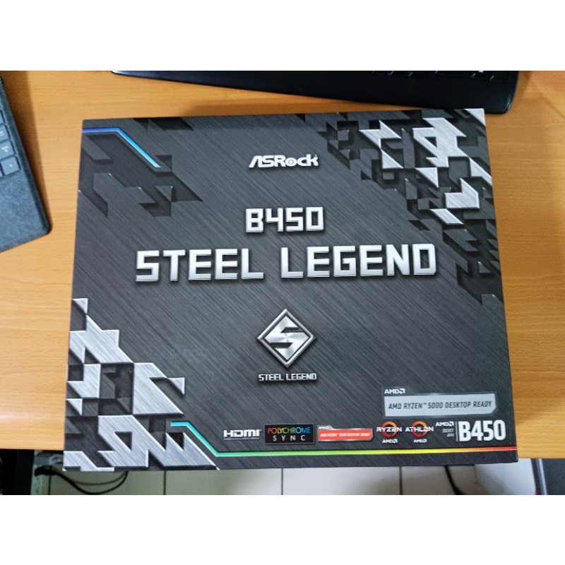 華擎 asrock b450 steel legend 主機板 盒裝 已註冊四年保固