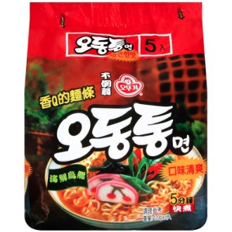 韓國 不倒翁 OTTOGI 海鮮風味烏龍拉麵 120g 一袋五包入