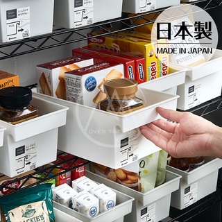 日本製 廚房收納盒／櫥櫃收納盒 浴室收納盒 白色收納盒 把手收納籃 收納筐 置物籃 整理盒 居家收納盒【超越巔峰】