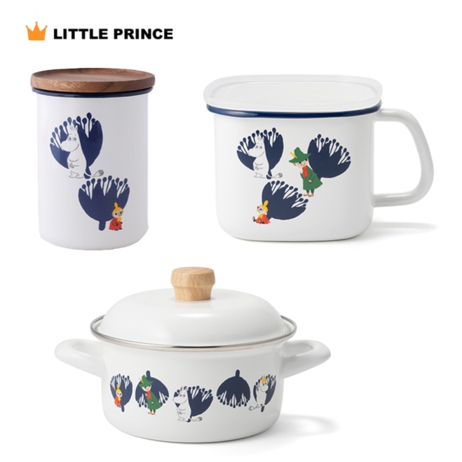 正版 日本進口 honey ware x moomin 嚕嚕米 珐瑯  收納盒  餐具 保鮮盒 保鮮罐 鍋具