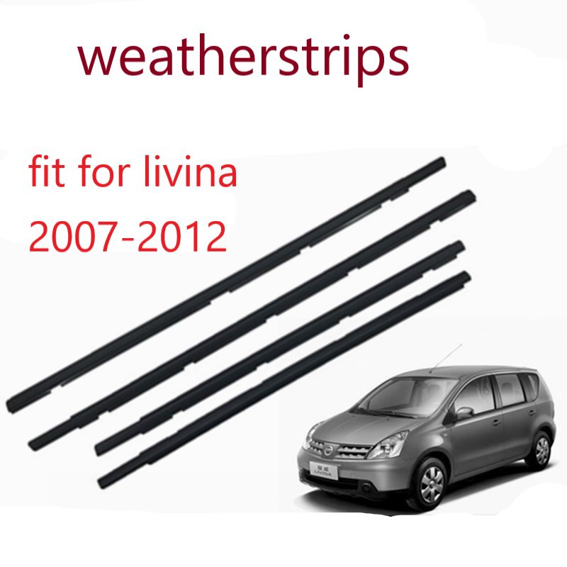 適用於 Nissan livina 2007 2008 2009 2010 2011 2012 汽車外窗成型密封條密封條