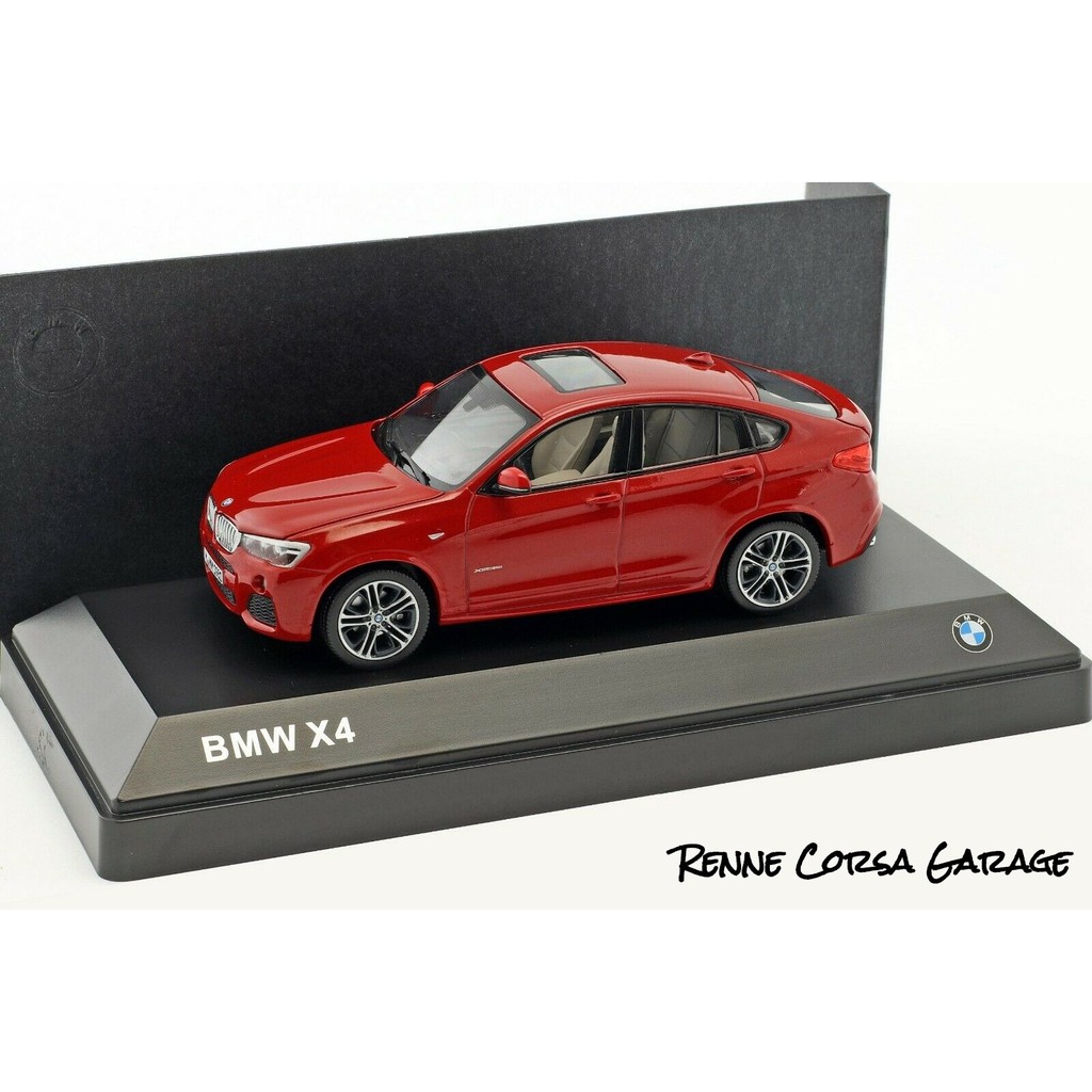 【Renne Corsa Garage】1/43正BMW原廠 F26 X4模型車 紅色