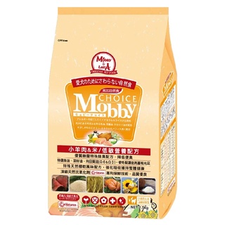 加購好禮👍《新包裝》Mobby 莫比自然食 羊肉&米 肥滿犬/高齡犬專業配方---1.5kg/3kg/7.5kg