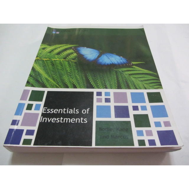 Essentials of Investments》ISBN:007714824X(ㄌ59袋)