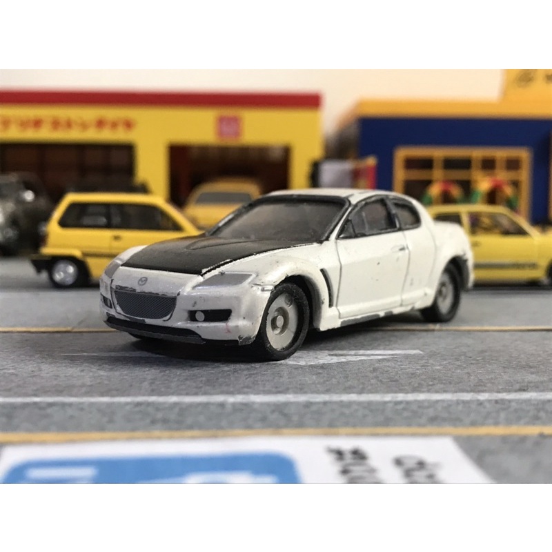 二手tomica Limited Mazda Rx8 1 64 多美馬自達rx7 戰損改裝頭文字d 蝦皮購物