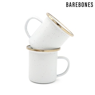 美國【Barebones】 迷你琺瑯杯組 CKW-394 /蛋殼白 (2入/1組)