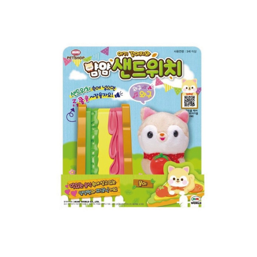 mimi world  MIMI寵物野餐包- 三明治小柴犬/泡麵小松鼠 玩具反斗城