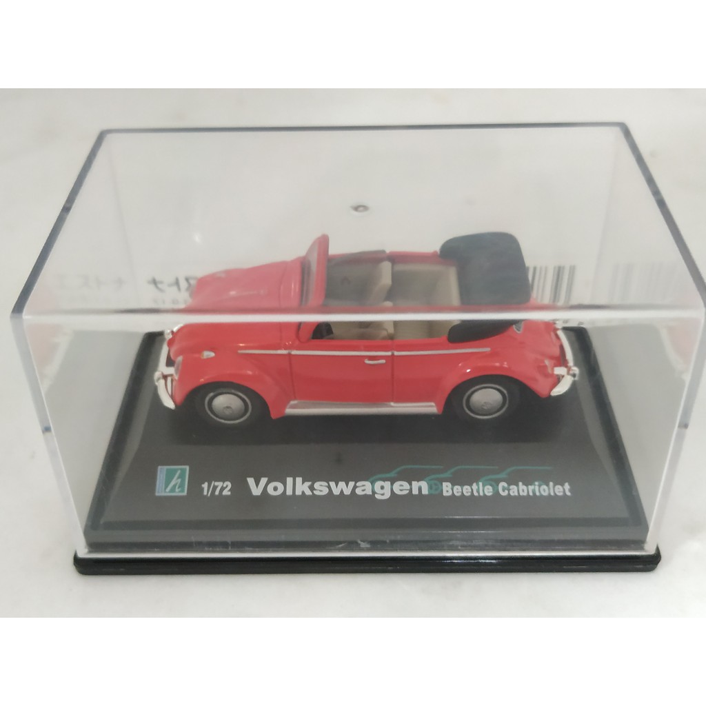 全新Hongwell 1/72_VW福斯 Beetle Cabriolet(紅色)