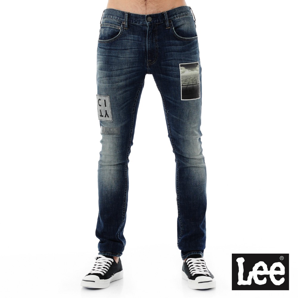 Lee 709 低腰合身小直筒牛仔褲 男 中藍 Modern LL1600141CX