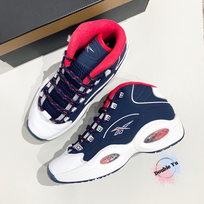 DY• REEBOK QUESTION MID TEAM USA 白藍紅 艾佛森 奧運 美國隊 #4 男 H01281