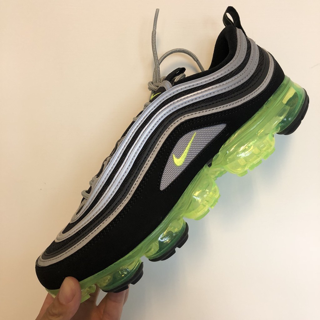 NIKE AIR VAPORMAX '97 黑綠螢光配色 US10.5