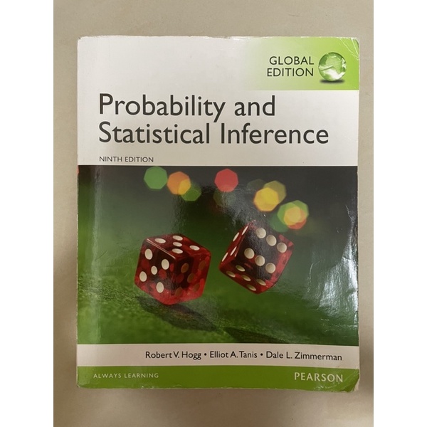 ［高統、統計學］Probability and Statistical Inference 9版 9/e Hogg