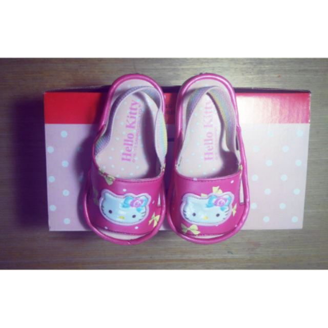 Hello Kitty幼兒嗶嗶鞋，啾啾鞋，學步鞋，後帶拖鞋，室內外鞋
