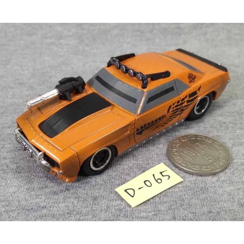 D-065: 絕版二手藏品，美國Jada出品，1/64，武裝暴力車，1969 CHEVY CAMARO SS 授權