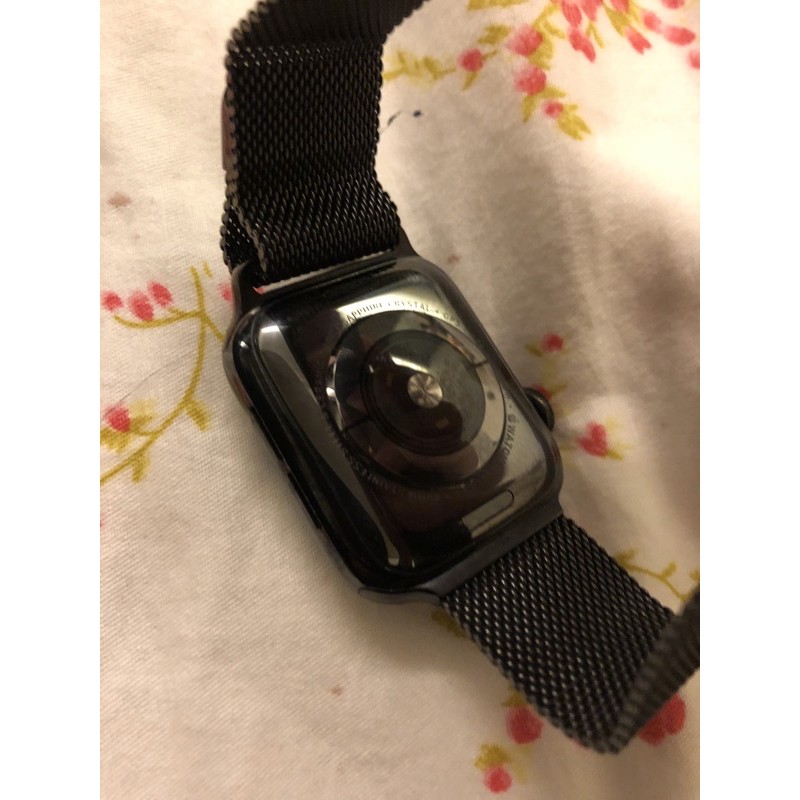 Apple Watch S4 40MM LTE 不銹鋼黑米蘭