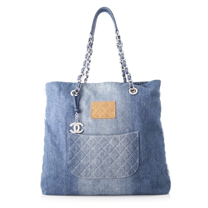 ［絕美/全新］Chanel Deauville Denim 香奈兒 丹寧 牛仔 托特包 肩背包