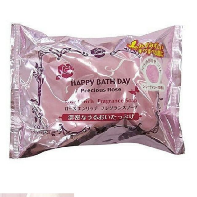 日本代購Happy bath day薔薇香皂