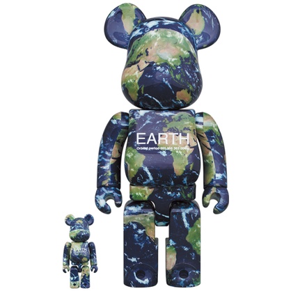 BE@RBRICK 庫柏力克熊 bearbrick  NANA 聯名 EARTH 地球 100％ &amp; 400％