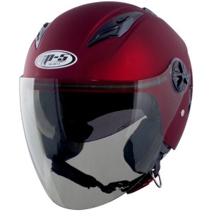 GP-5 235 素色 紅色 (隱藏式墨片) 【GP-5】3/4罩 GP5 安全帽
