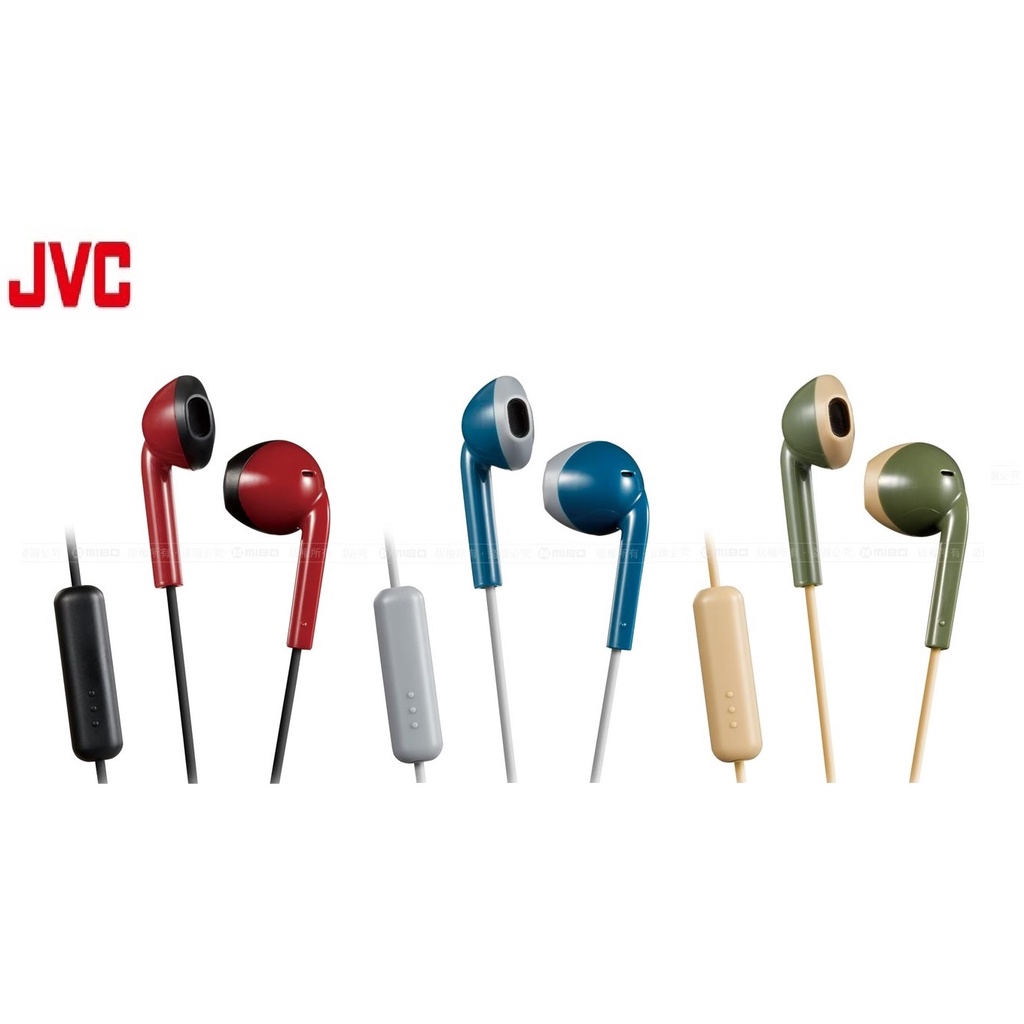 JVC 耳機麥克風 JVC-HA-F19M 輕量復古風 復古色彩最迷人 接聽電話 可通話 電腦手機都可使用 福利品