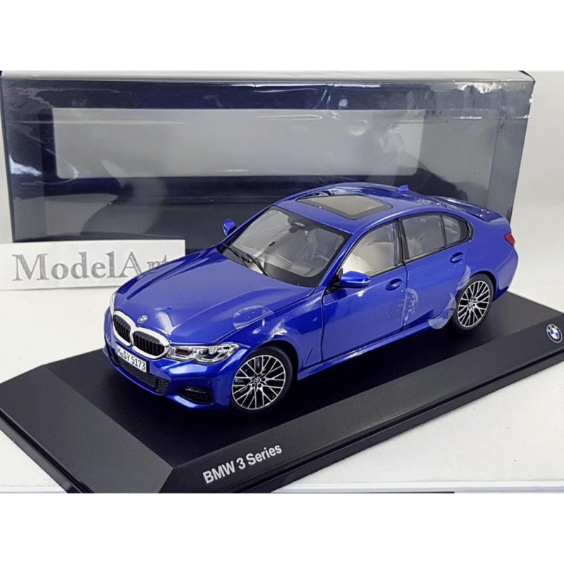 【模型車藝】1:18 原廠精品 BMW 3 Series 330i Sedan 2019(G20)藍 Norev 金屬全