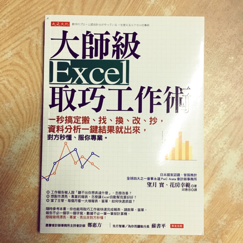 大師級Excel取巧工作術：一秒搞定搬、找、換、改、抄，資料分析一鍵結果就出來，對方秒懂、服你專業。