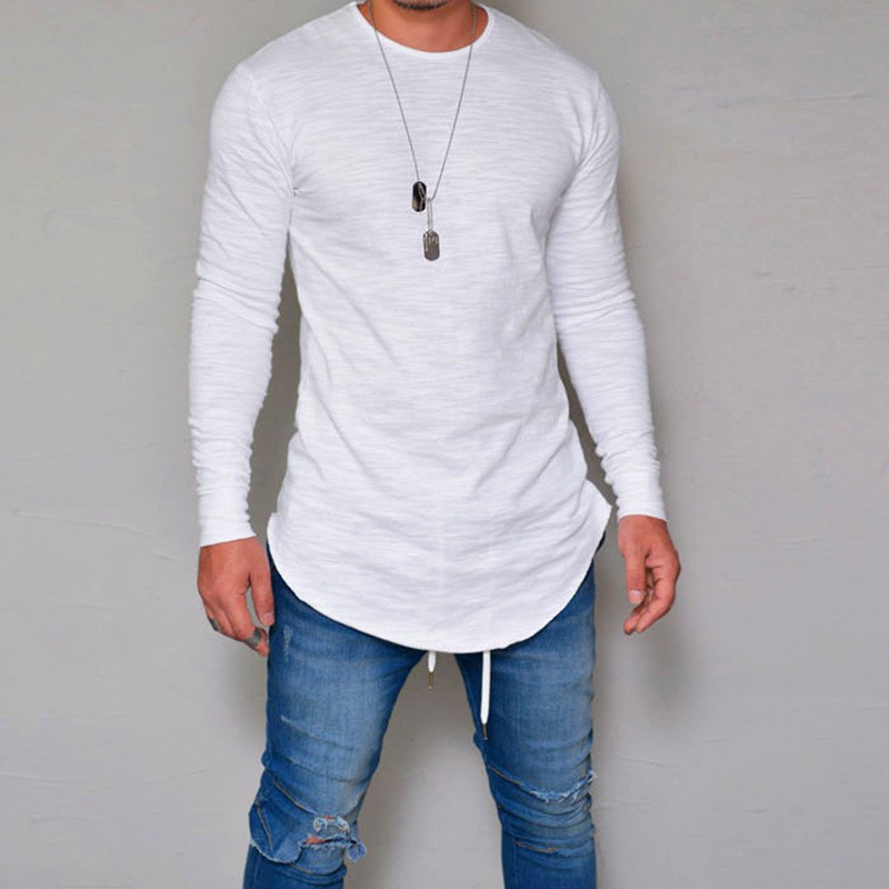 longline slim fit t shirt