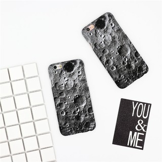 Iphone5/5s/se/6/6s/6Plus/6s Plus/7/7plus月球表面隕石星球特色磨砂手機硬殼